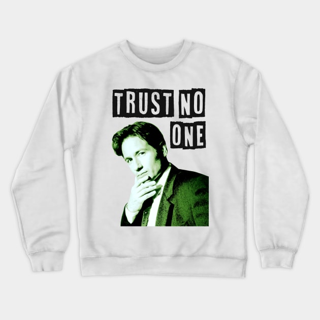 The X-Files - Fox Mulder Trust No One Crewneck Sweatshirt by AllThingsNerdy